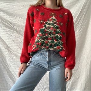Vintage Christmas tree Sweater